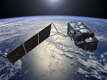 Sentinel 3A Sentinel 3 über Ozean